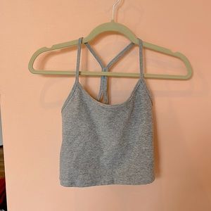 Beyond yoga spacedye racerback cropped tank, built in bra